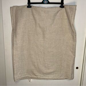 Beige Linen blend Tablecloth 99x115” dining room cloth